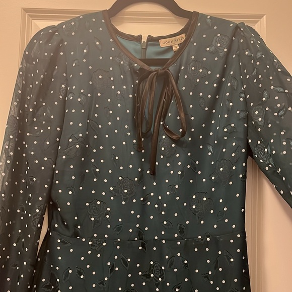 Green polka dot dress - Picture 3 of 4